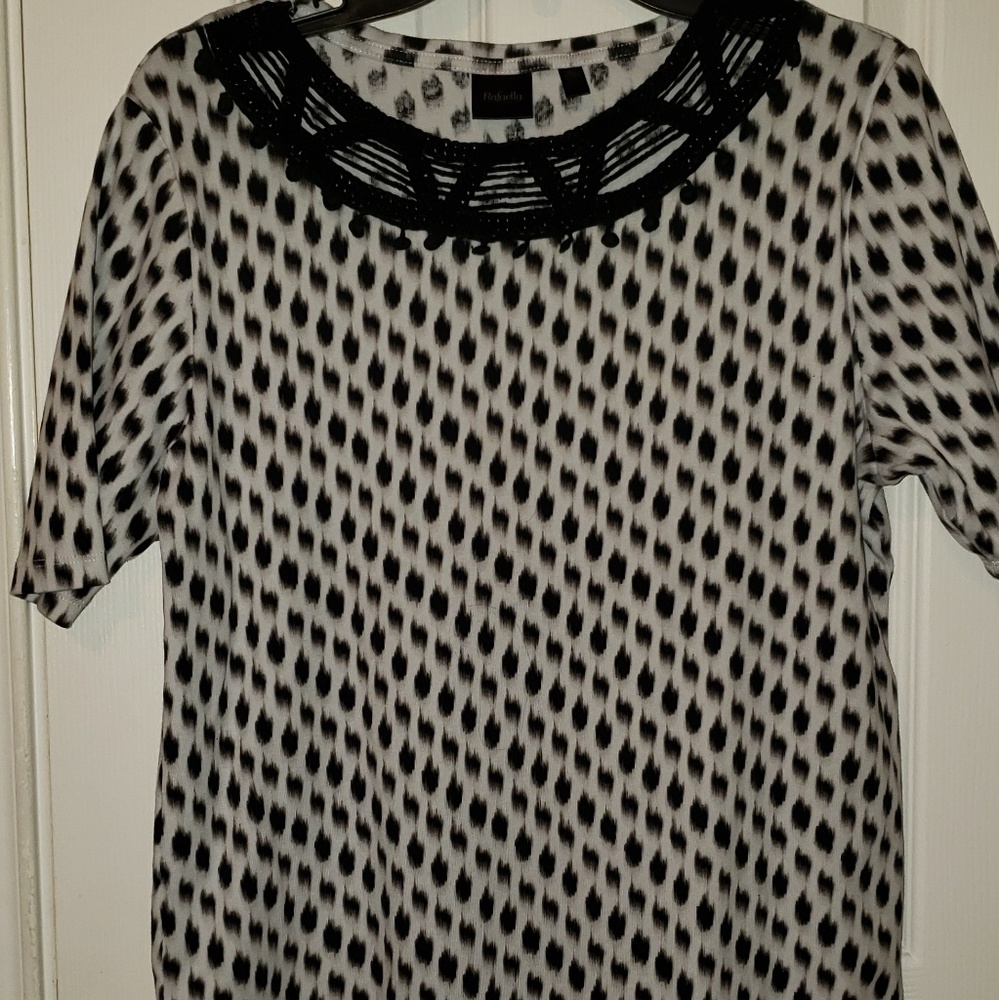 Rafaella crochet collared top